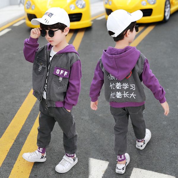 ins boys suit 3-9 years old cotton denim stitching printed chinese characters 2-piece suit kids clothing boys clothes, Blue;gray
ins boys suit 3-9 years old cotton denim stitching printed chinese characters 2-piece suit kids clothing boys clothes, Blue;gray