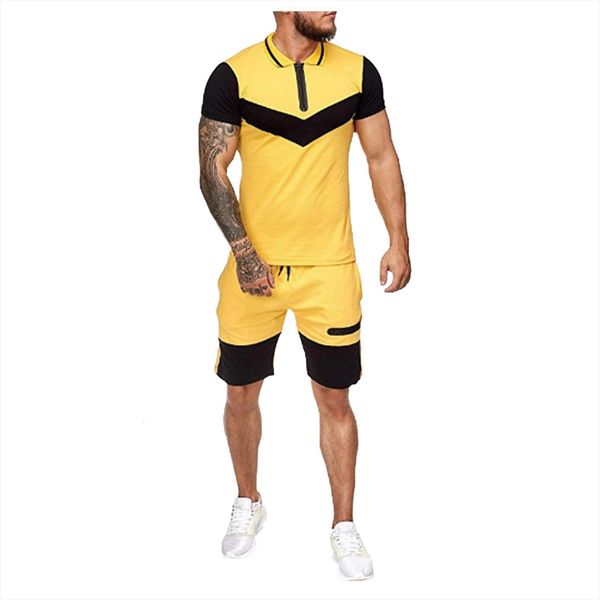 track suit short sleeve lapel mens tracksuit t shirt shorts casual two sportswear fitness clothes set summer, Gray
track suit short sleeve lapel mens tracksuit t shirt shorts casual two sportswear fitness clothes set summer, Gray