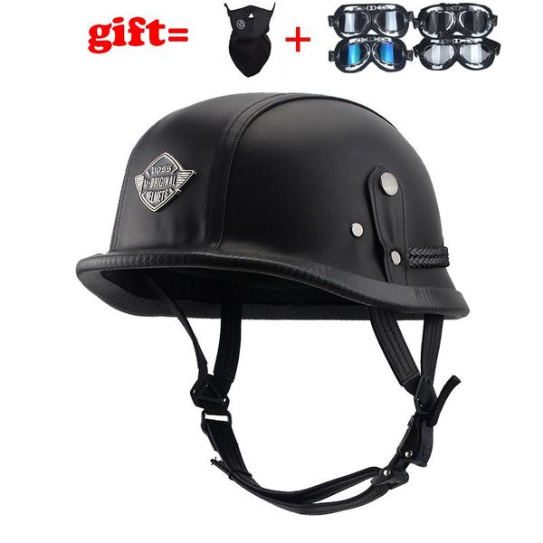 motorcycle helmets wwii german style vintage helmet with goggles black leather sponge half helmet+goggles for pilot casco
motorcycle helmets wwii german style vintage helmet with goggles black leather sponge half helmet+goggles for pilot casco
