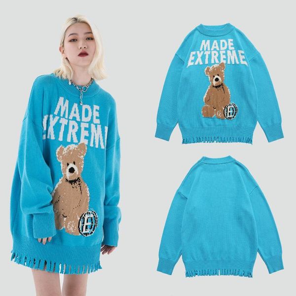 jane deiune 2021 spring autumn women loose knitted sweater cool oversized streetwear pullovers fashion chic bear cartoon women's sweat, White;black
jane deiune 2021 spring autumn women loose knitted sweater cool oversized streetwear pullovers fashion chic bear cartoon women's sweat, White;black