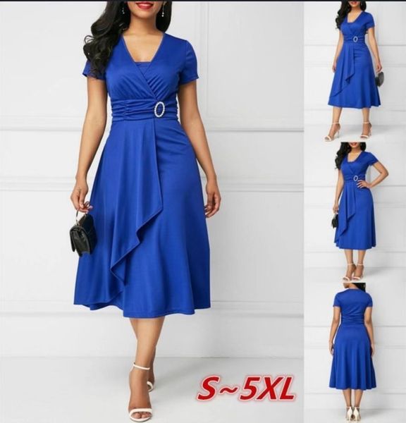 dress plus size fashion summer v-neck asymmetric hem high waist belt women's long party calf 9wtw, Black;gray
dress plus size fashion summer v-neck asymmetric hem high waist belt women's long party calf 9wtw, Black;gray