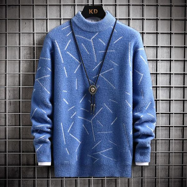 men's sweaters 2021 fashion winter mink fleece sweater pullover solid color striped o-neck long-sleeved thick warm, White;black
men's sweaters 2021 fashion winter mink fleece sweater pullover solid color striped o-neck long-sleeved thick warm, White;black