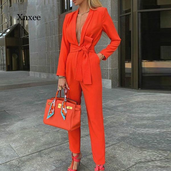 women's jumpsuits & rompers office lady deep v neck jumpsuit party romper autumn winter long sleeve knot side women pocket workwear for, Black;white
women's jumpsuits & rompers office lady deep v neck jumpsuit party romper autumn winter long sleeve knot side women pocket workwear for, Black;white