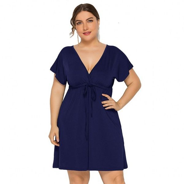dresses summer fashion 3xl 4xl plus size women casual short sleeve deep v-neck loose elegant dress female vestidos, Black;gray
dresses summer fashion 3xl 4xl plus size women casual short sleeve deep v-neck loose elegant dress female vestidos, Black;gray