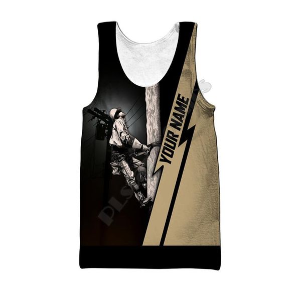 men' tank plstar cosmos customize name electrician 3d all over printed summer vesank men for women, White;black
men' tank plstar cosmos customize name electrician 3d all over printed summer vesank men for women, White;black