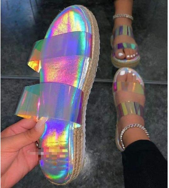 flats shoes woman slides lazy slippers beach plus size shiny glitter women summer sandals sandalias mujer sapato feminino k0331, Black
flats shoes woman slides lazy slippers beach plus size shiny glitter women summer sandals sandalias mujer sapato feminino k0331, Black