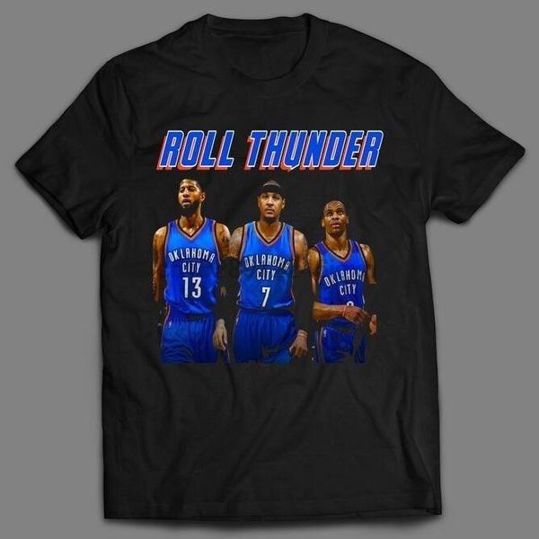 men's t-shirts okc roll thunder big 3 westbrook melo george oldskool shirt full front, White;black
men's t-shirts okc roll thunder big 3 westbrook melo george oldskool shirt full front, White;black