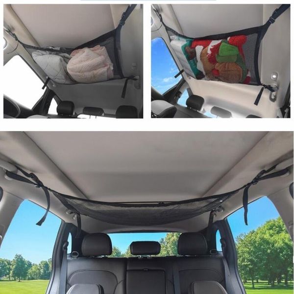 car organizer ceiling storage net pocket roof bag interior cargo breathable mesh auto stowing tidying trunk accessories
car organizer ceiling storage net pocket roof bag interior cargo breathable mesh auto stowing tidying trunk accessories