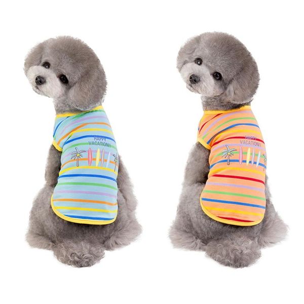 dog apparel pet colored striped clothes for small dogs fashion cotton vest pug cartoon print sleeveless t-shirt summer clothing
dog apparel pet colored striped clothes for small dogs fashion cotton vest pug cartoon print sleeveless t-shirt summer clothing
