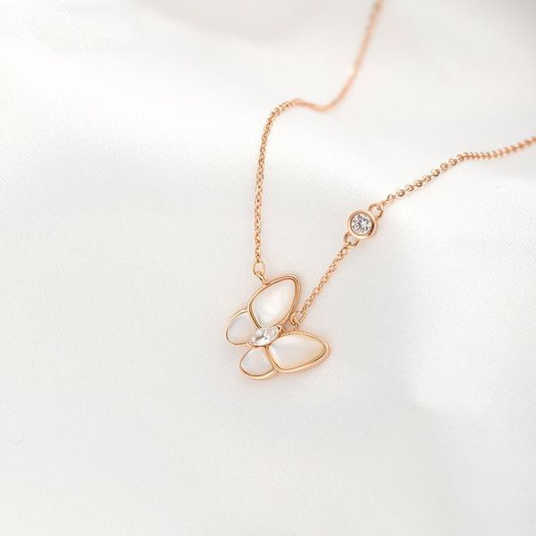 chains trendy fashion s925 silver fritillary butterfly pendant rose gold necklace exquisite ladies gift
chains trendy fashion s925 silver fritillary butterfly pendant rose gold necklace exquisite ladies gift