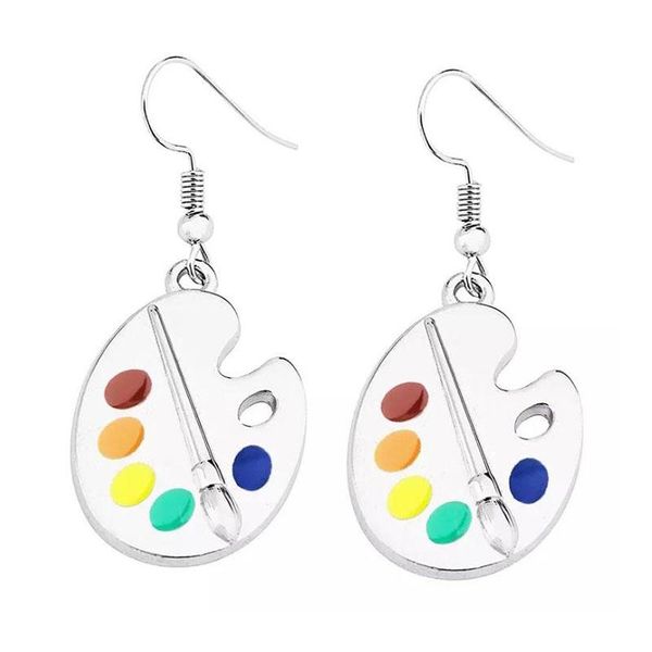 dangle & chandelier linmouge boho artist paint earrings creative brush and colorful palette drop cartoon fashion jewelry ef142, Silver
dangle & chandelier linmouge boho artist paint earrings creative brush and colorful palette drop cartoon fashion jewelry ef142, Silver