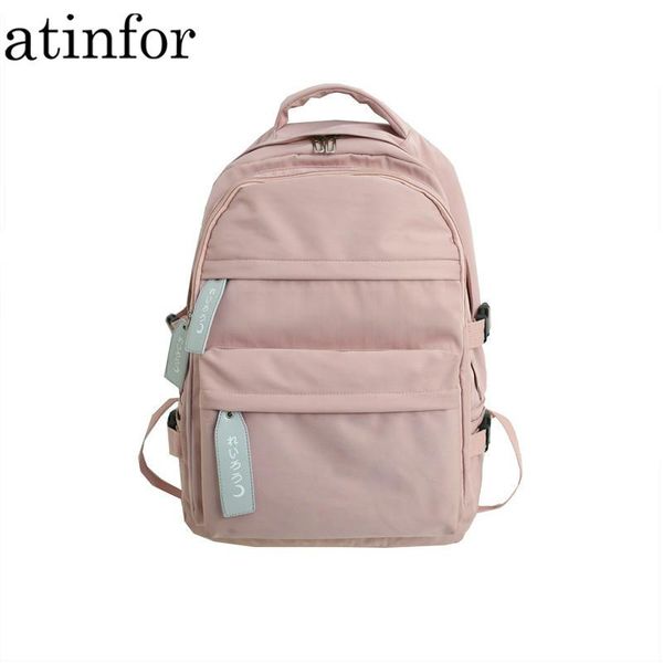 school bags atinfor brand women nylon multi-pocket backpack bag for teenage girl waterproof female large capacity travel knapsack
school bags atinfor brand women nylon multi-pocket backpack bag for teenage girl waterproof female large capacity travel knapsack