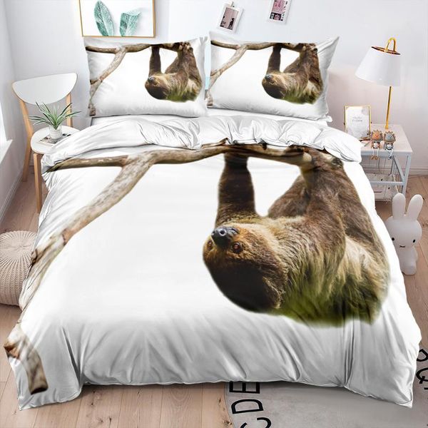 bedding sets 3d animal bed linens white comforter cases pillow shames set twin king double single size custom design sloth bedclothes
bedding sets 3d animal bed linens white comforter cases pillow shames set twin king double single size custom design sloth bedclothes