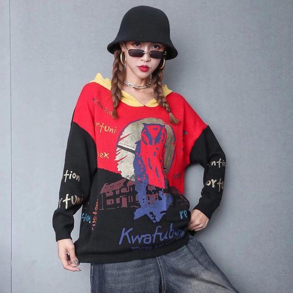 women's sweaters hop hip style hit color letter bronzing print sweater women clothes fashion hoodie full sleeve match all loose, White;black
women's sweaters hop hip style hit color letter bronzing print sweater women clothes fashion hoodie full sleeve match all loose, White;black