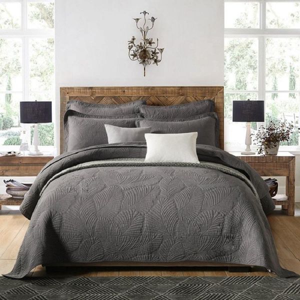 comforters & sets chausub gray bedspread cotton quilt set 3pcs solid embroidered quilts bed cover sheets king queen size summer coverlet bla
comforters & sets chausub gray bedspread cotton quilt set 3pcs solid embroidered quilts bed cover sheets king queen size summer coverlet bla