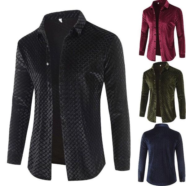 men's casual shirts tete-dl171 fashion trend plaid high-end luxury long sleeve shirt autumn 2021 quality velvet soft comfortable men, White;black
men's casual shirts tete-dl171 fashion trend plaid high-end luxury long sleeve shirt autumn 2021 quality velvet soft comfortable men, White;black