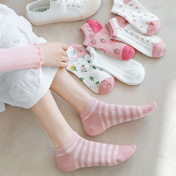 socks spring and summer strawberry thin cute girl wind boat ins shallow mouth cotton sock, Black;white
socks spring and summer strawberry thin cute girl wind boat ins shallow mouth cotton sock, Black;white