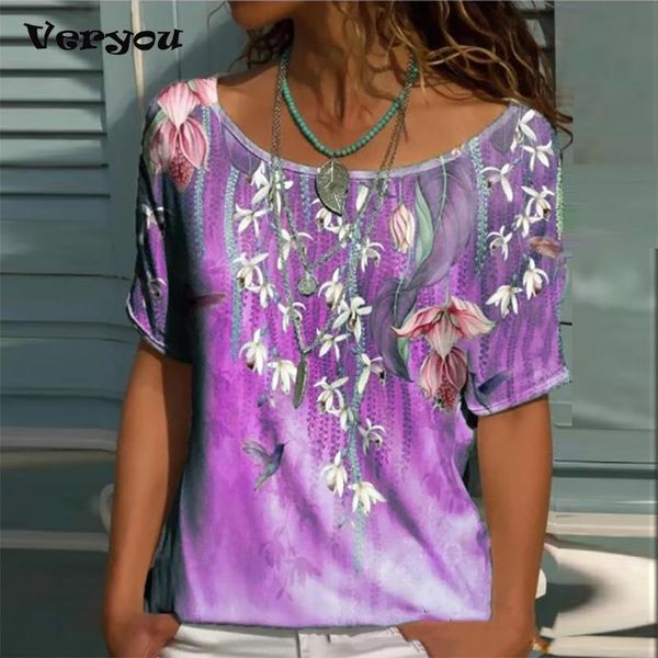 women's t-shirt tshirts flower printed short sleeve 2021 ladies summer casual tee women clothing shirts for, White
women's t-shirt tshirts flower printed short sleeve 2021 ladies summer casual tee women clothing shirts for, White