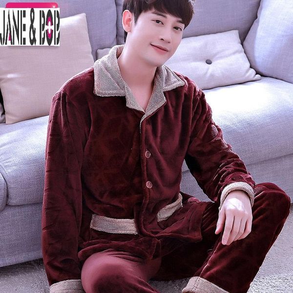 men's sleepwear 2021 warm sleep & lounge solid color coral fleece pajama sets soft nightgowns flannel homewear clothes plus size, Black;brown
men's sleepwear 2021 warm sleep & lounge solid color coral fleece pajama sets soft nightgowns flannel homewear clothes plus size, Black;brown