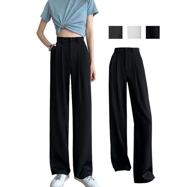 women's pants & capris black suit woman high waist sashes pockets office ladies fashion grey whitehigh drape and thin wide-leg pant, Black;white
women's pants & capris black suit woman high waist sashes pockets office ladies fashion grey whitehigh drape and thin wide-leg pant, Black;white