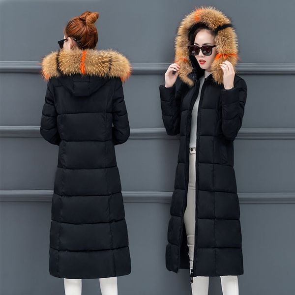 off season 2021 new korean slim clothes jacket women's long knee length large wool collar slimming cotton padded, Black
off season 2021 new korean slim clothes jacket women's long knee length large wool collar slimming cotton padded, Black