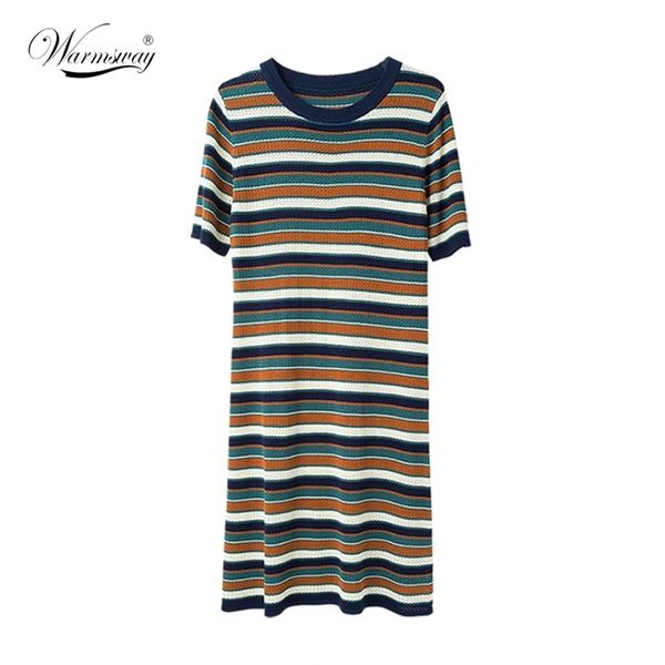 summer women wool striped dresses casual female o-neck knitting short sleeve hollow out straight c-267 210522, Black;gray
summer women wool striped dresses casual female o-neck knitting short sleeve hollow out straight c-267 210522, Black;gray
