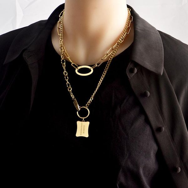 vintage simple gold color thick chain letter pendant necklace hip hop statement metal texture party gift 2021 necklaces, Silver
vintage simple gold color thick chain letter pendant necklace hip hop statement metal texture party gift 2021 necklaces, Silver