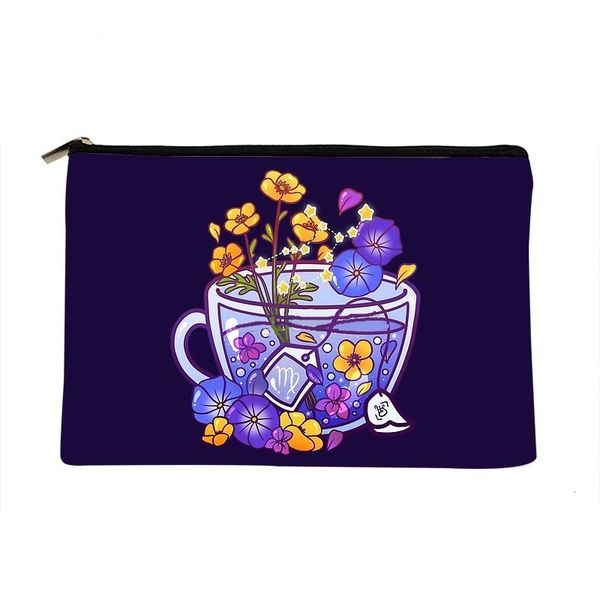 cosmetic bags & cases women virgo zodiac teacup printed make up bag fashion cosmetics organizer for travel colorful storage lady
cosmetic bags & cases women virgo zodiac teacup printed make up bag fashion cosmetics organizer for travel colorful storage lady