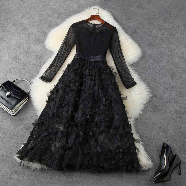 casual dresses spring black flowers medium length lace slim dress with waist closing mesh women womanliness retro party s042, Black;gray
casual dresses spring black flowers medium length lace slim dress with waist closing mesh women womanliness retro party s042, Black;gray
