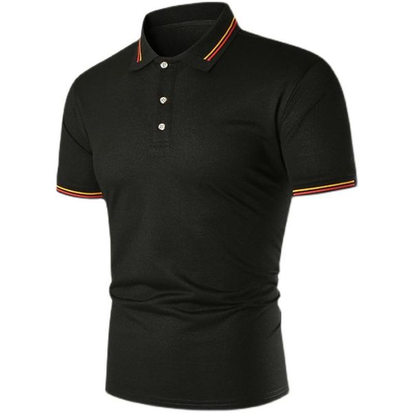 men's polos short-sleeved 2021 summer fashion trend slim handsome solid color striped stitching shirt, White;black
men's polos short-sleeved 2021 summer fashion trend slim handsome solid color striped stitching shirt, White;black