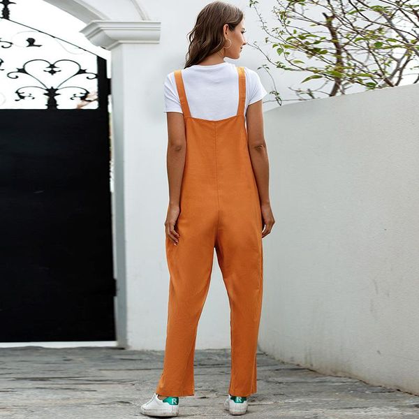 women's jumpsuits & rompers women vintage long wide leg playsuit ladies casual buttons pocket streetwear full length loose over, Black;white
women's jumpsuits & rompers women vintage long wide leg playsuit ladies casual buttons pocket streetwear full length loose over, Black;white