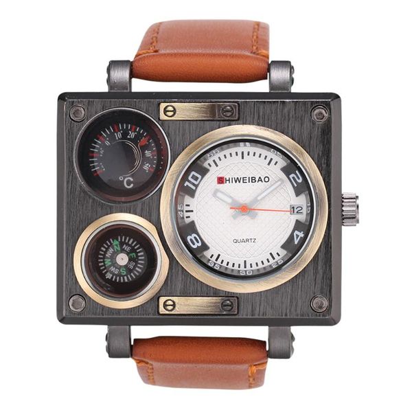 wristwatches shiweibao cool luxury fashion personality men's quartz watch date display leather strap waterproof sports relogio wrist, Slivery;brown
wristwatches shiweibao cool luxury fashion personality men's quartz watch date display leather strap waterproof sports relogio wrist, Slivery;brown