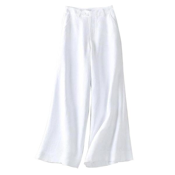 women casual pants solid color summer high waist large size linen mopping wide leg loose trousers for female women's & capris, Black;white
women casual pants solid color summer high waist large size linen mopping wide leg loose trousers for female women's & capris, Black;white