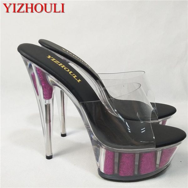 slippers summer crystal purple platform slippers, 15cm ultra-fine high heels 6in for women, high-heeled, Black
slippers summer crystal purple platform slippers, 15cm ultra-fine high heels 6in for women, high-heeled, Black