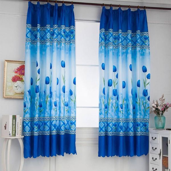 1*2m flowers printing semi-blackout beautiful curtains grommet tulip window curtain panels for home bedroom(blue) & drapes
1*2m flowers printing semi-blackout beautiful curtains grommet tulip window curtain panels for home bedroom(blue) & drapes