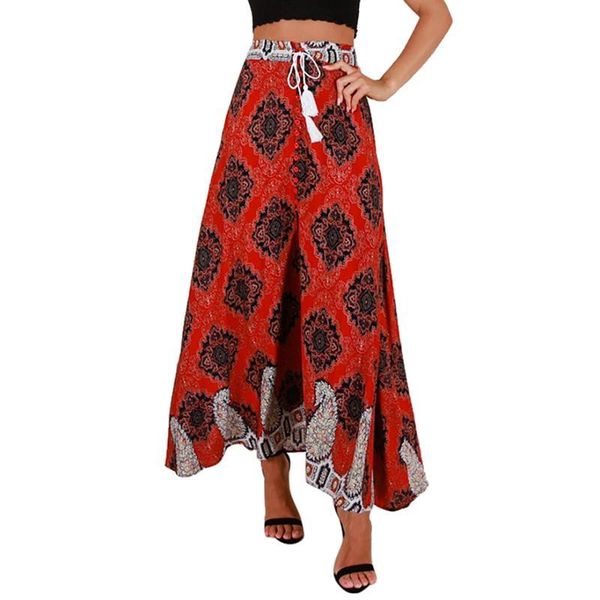skirts women's bohemia print high waist long skirt maxi floral beach female chic vintage summer, Black
skirts women's bohemia print high waist long skirt maxi floral beach female chic vintage summer, Black