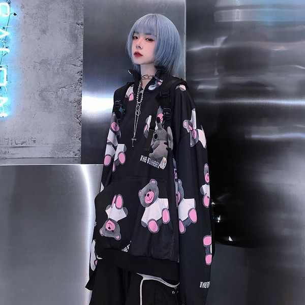 women's hoodies & sweatshirts autumn fashion 3d bear women harajuku sweatshirt coat loose spring pullover lady clothes punk high street, Black
women's hoodies & sweatshirts autumn fashion 3d bear women harajuku sweatshirt coat loose spring pullover lady clothes punk high street, Black