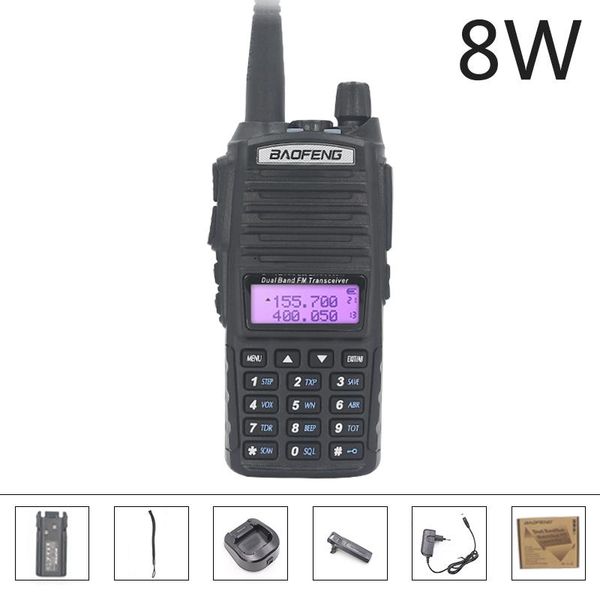 walkie talkie baofeng uv-82 portable ham radio 10 km bf-uv 82 8w powerful tri uv82 good as uv-9r
walkie talkie baofeng uv-82 portable ham radio 10 km bf-uv 82 8w powerful tri uv82 good as uv-9r