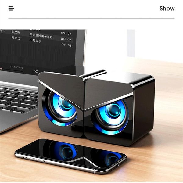 mini speakers usb wired computer 4d shocking stereo surround sound led pc gaming bass for desklaptop
mini speakers usb wired computer 4d shocking stereo surround sound led pc gaming bass for desklaptop