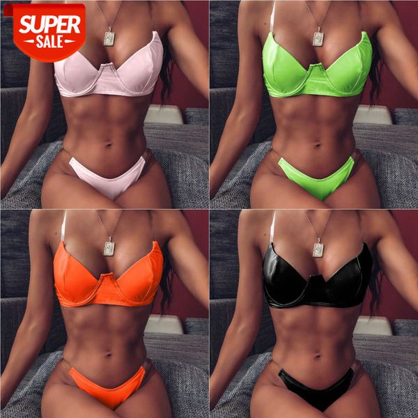 bathing suits women's split swimsuit bright leather underwire gathered bikini 9316 #bx6y, White;black
bathing suits women's split swimsuit bright leather underwire gathered bikini 9316 #bx6y, White;black