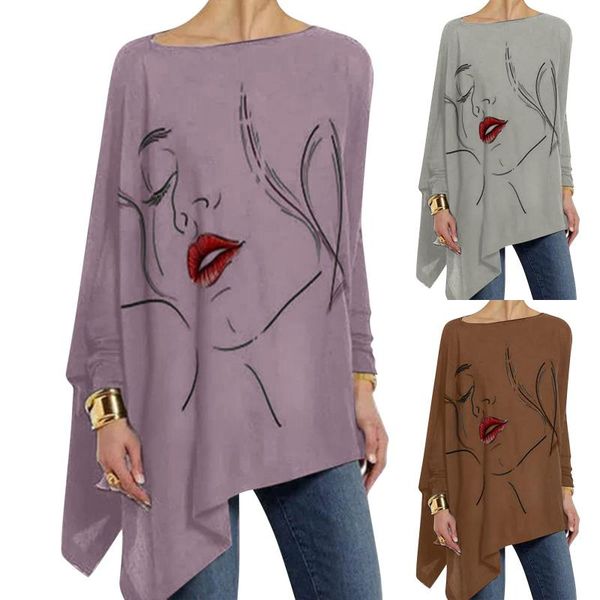 women's blouses & shirts women fashion harajuku shirt aesthetic clothes irregular sweatshirt loose printed three-quarter sleeve pullov, White
women's blouses & shirts women fashion harajuku shirt aesthetic clothes irregular sweatshirt loose printed three-quarter sleeve pullov, White