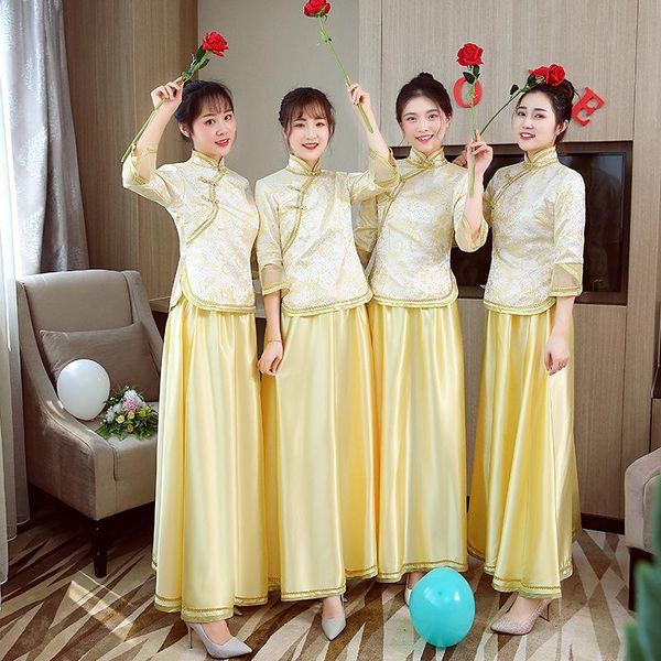 ethnic clothing vintage bridal bridesmaid cheongsam modern traditional chinese style wedding dress oriental womens qipao vestidos size s-xxl, Red
ethnic clothing vintage bridal bridesmaid cheongsam modern traditional chinese style wedding dress oriental womens qipao vestidos size s-xxl, Red