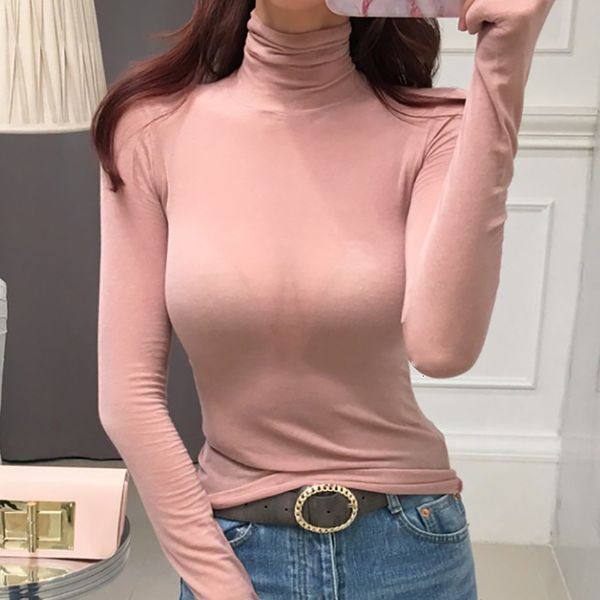 women's t-shirt shintimes thin t women elasticity korean turtleneck woman tshirts clothes fall long sleeve slim tee female iu, White
women's t-shirt shintimes thin t women elasticity korean turtleneck woman tshirts clothes fall long sleeve slim tee female iu, White