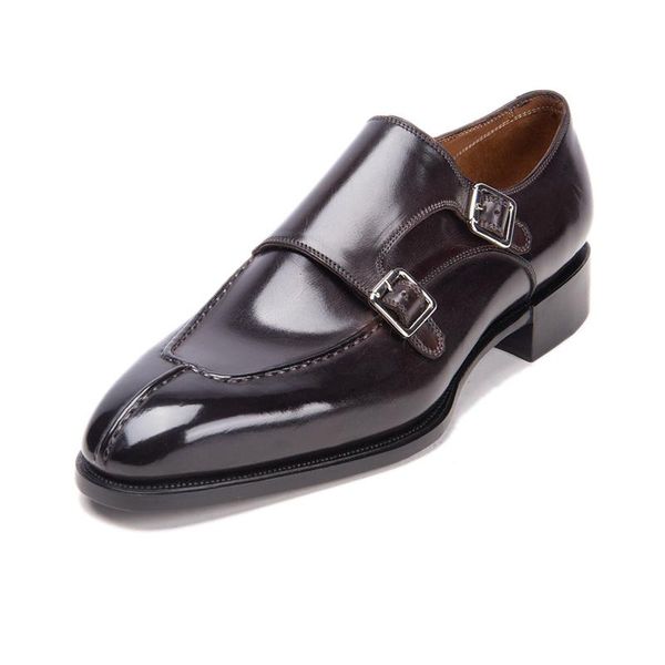 dress shoes men's fashion leather real handmade monk men goodyear craft cow shoe double buckles, Black
dress shoes men's fashion leather real handmade monk men goodyear craft cow shoe double buckles, Black