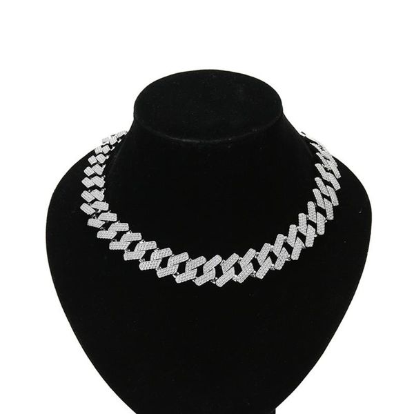 pendant necklaces 20mm paved bling zircon iced out necklace heavy miami cz cuban link chain box buckle hip hop choker for men jewelry, Silver
pendant necklaces 20mm paved bling zircon iced out necklace heavy miami cz cuban link chain box buckle hip hop choker for men jewelry, Silver