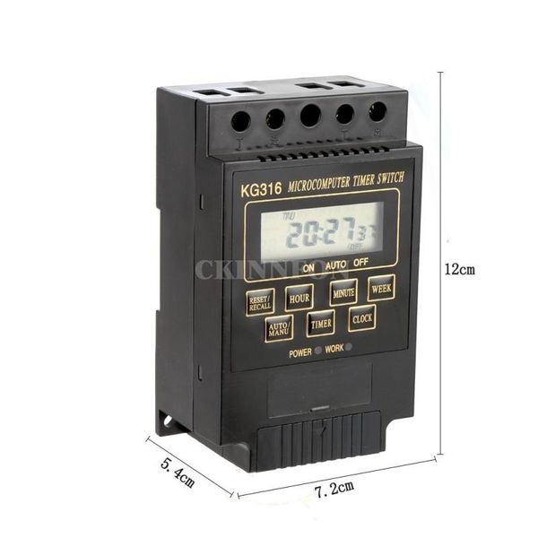 timers dhl 20pcs 110v 220v 25a din rail lcd digital programmable electronic timer switch kg316
timers dhl 20pcs 110v 220v 25a din rail lcd digital programmable electronic timer switch kg316