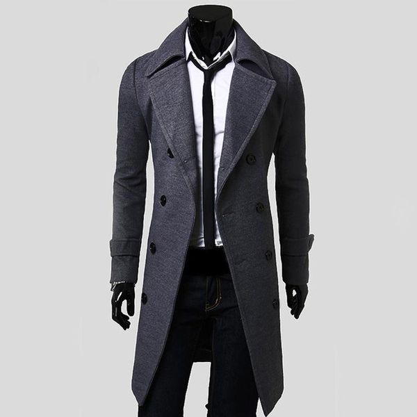 dress shirt overcoat blends fall winter mens clothing fashion warm trench coat double breasted long jacket men's wool &, Black
dress shirt overcoat blends fall winter mens clothing fashion warm trench coat double breasted long jacket men's wool &, Black