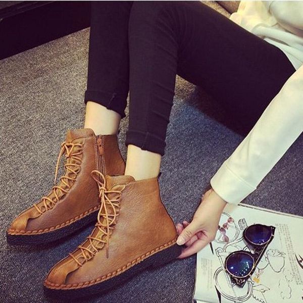 boots women ankle ladies zipper pu leather platform lace up shoes female fashion casual woman sewing winter footwear, Black
boots women ankle ladies zipper pu leather platform lace up shoes female fashion casual woman sewing winter footwear, Black