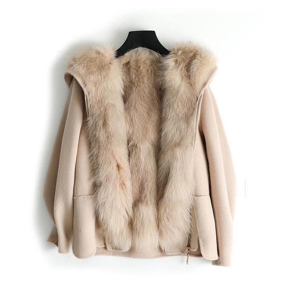 women's fur & faux zy369-1 women real wool classic coat lady female liner with hooded fall/winter jacket overcoats, Black
women's fur & faux zy369-1 women real wool classic coat lady female liner with hooded fall/winter jacket overcoats, Black