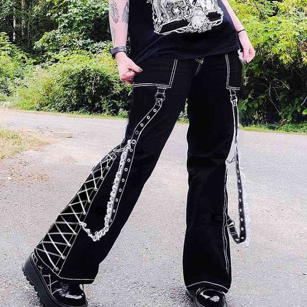women's jeans gothic women baggy aesthetic lace up patchwork dark academia streetwear punk casual denim trousers straight pants 5pvz, Blue
women's jeans gothic women baggy aesthetic lace up patchwork dark academia streetwear punk casual denim trousers straight pants 5pvz, Blue